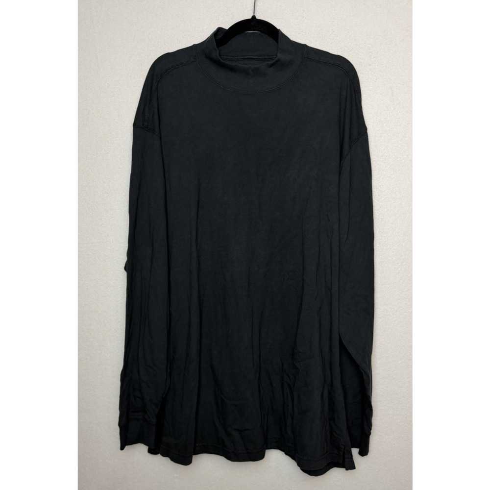 Duluth Trading Co Men's Longtail T Relaxed Fit Long Sleeve Shirt Size 2XL Black